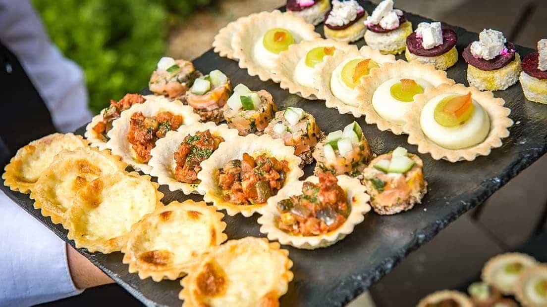 Wood Hall wedding menus